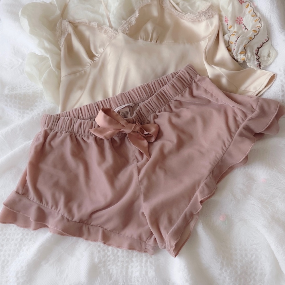 Victoria's Secret Blush Ruffle Shorts